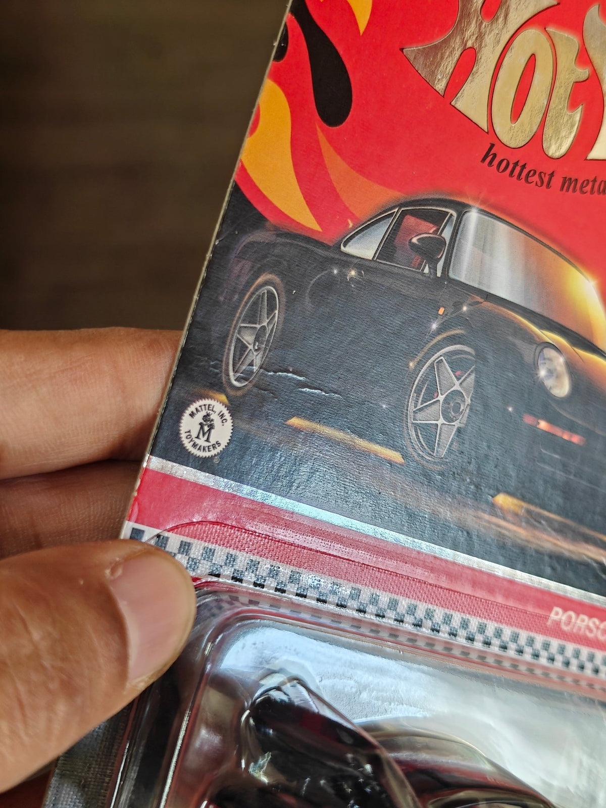 RLC Hot Wheels Porsche 959 - Creased Card (Black) - Kinder Logs
