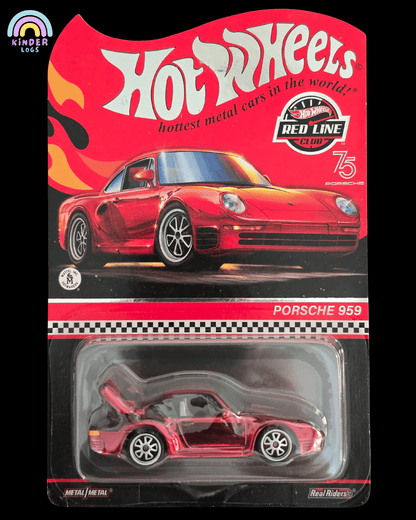 RLC Hot Wheels Porsche 959 (Spectraflame Red) - Kinder Logs