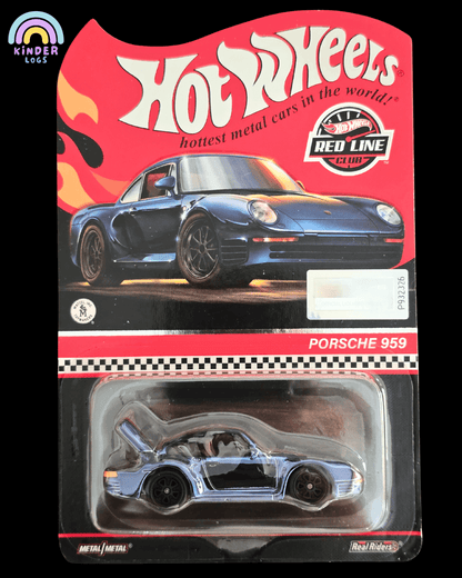 RLC Hot Wheels Porsche 959 (Spectraflame Steel Blue) - Kinder Logs