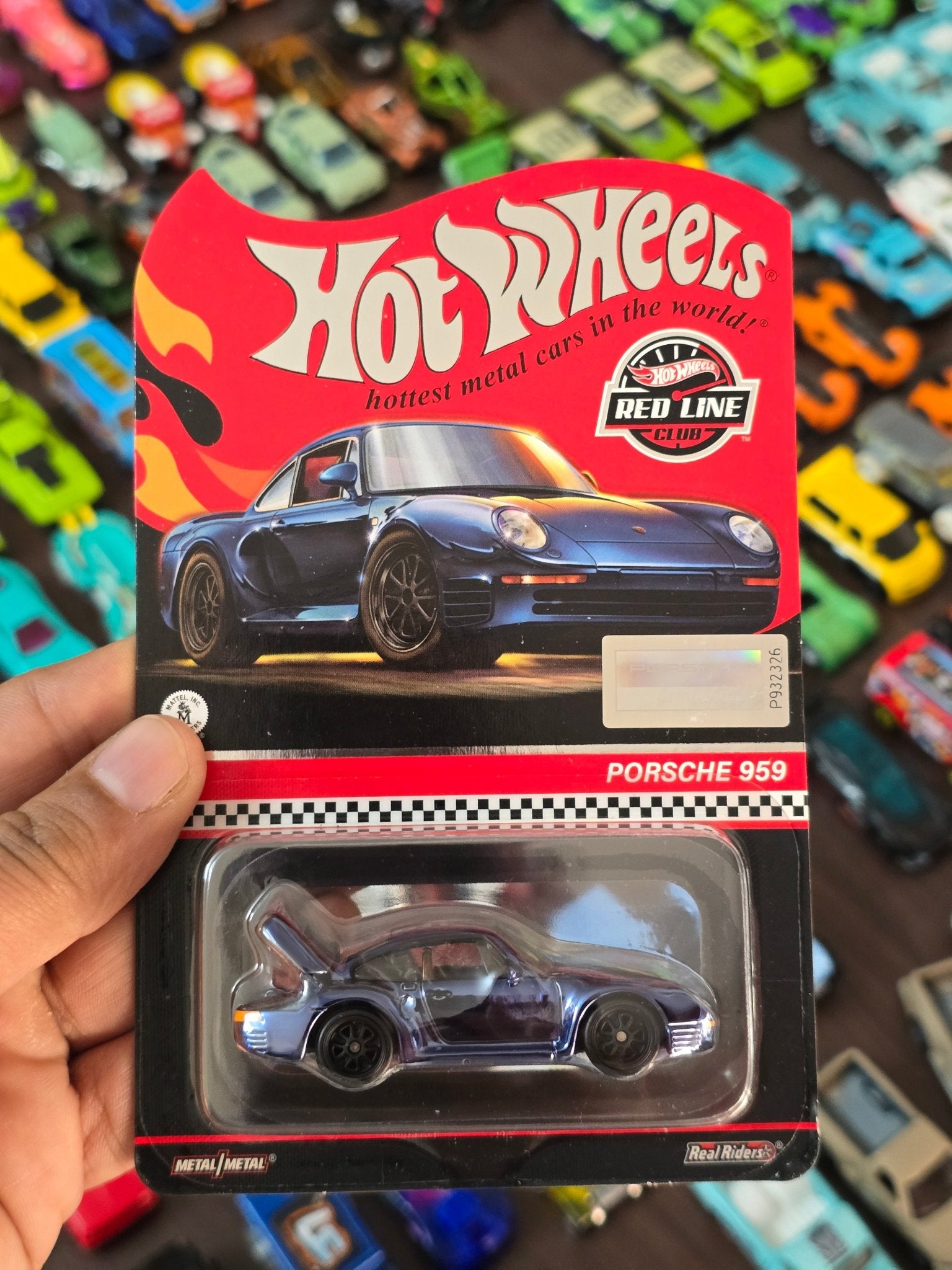 RLC Hot Wheels Porsche 959 (Spectraflame Steel Blue) - Kinder Logs