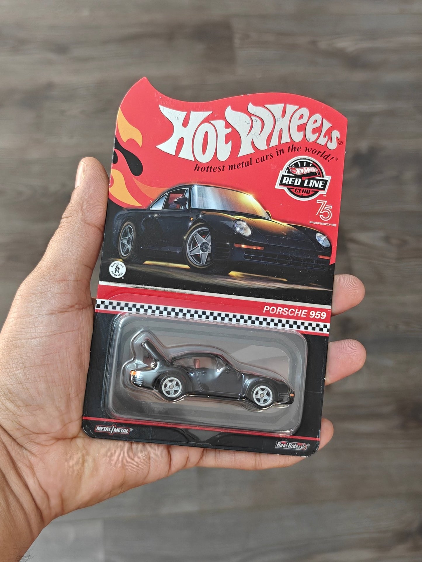 RLC Hot Wheels Porsche 959 (Spectraflame True Black) - Kinder Logs