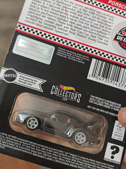 RLC Hot Wheels Porsche 959 (Spectraflame True Black) - Kinder Logs