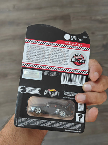 RLC Hot Wheels Porsche 959 (Spectraflame True Black) - Kinder Logs