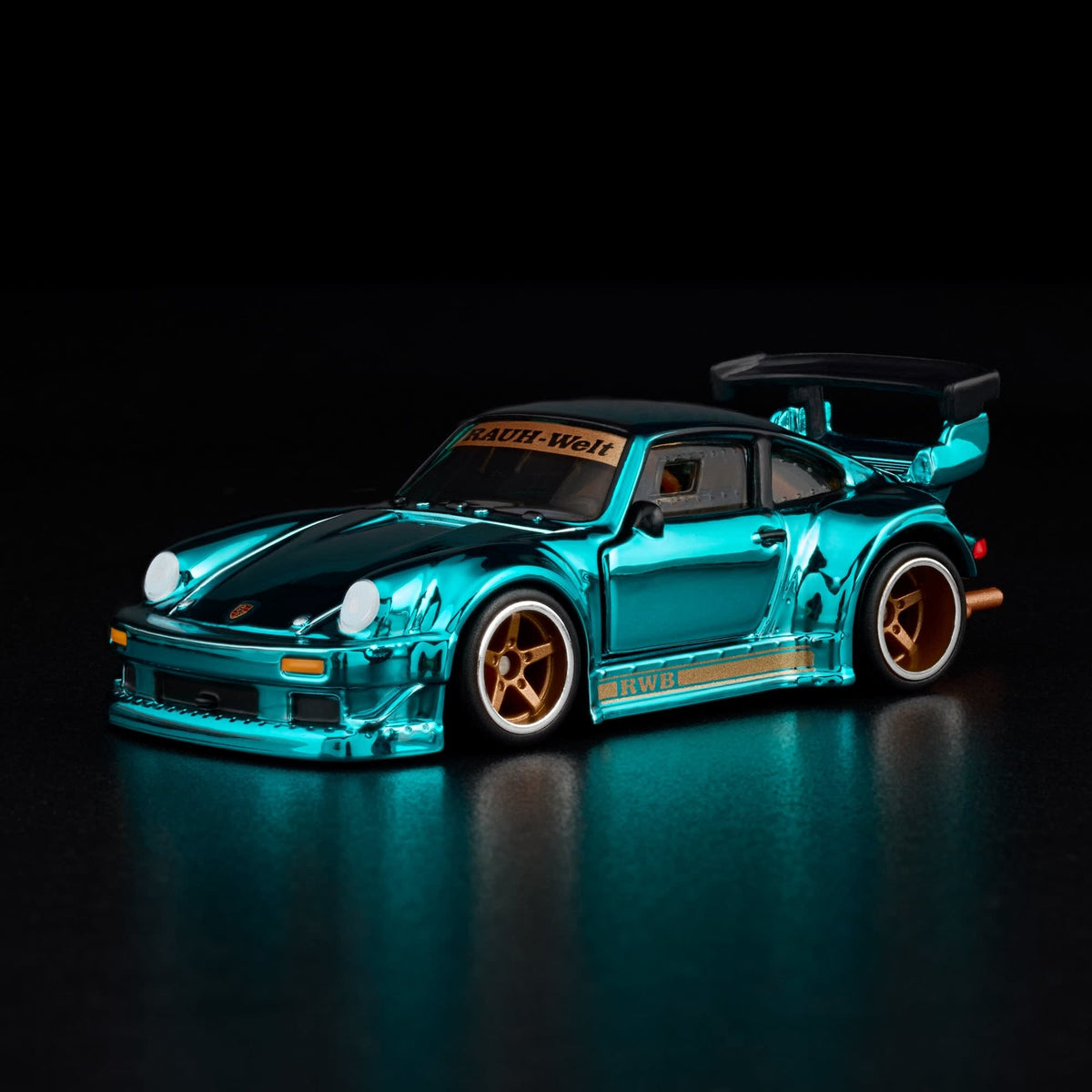 RLC Hot Wheels RWB Porsche 930 (Spectraflame Teal) - Kinder Logs