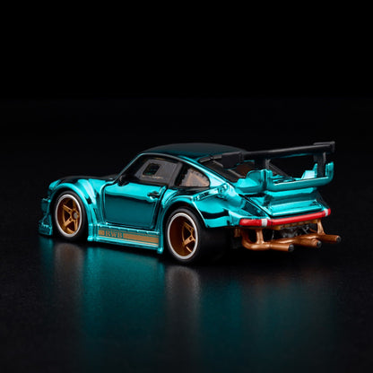 RLC Hot Wheels RWB Porsche 930 (Spectraflame Teal) - Kinder Logs