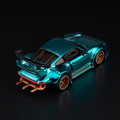 RLC Hot Wheels RWB Porsche 930 (Spectraflame Teal) - Kinder Logs