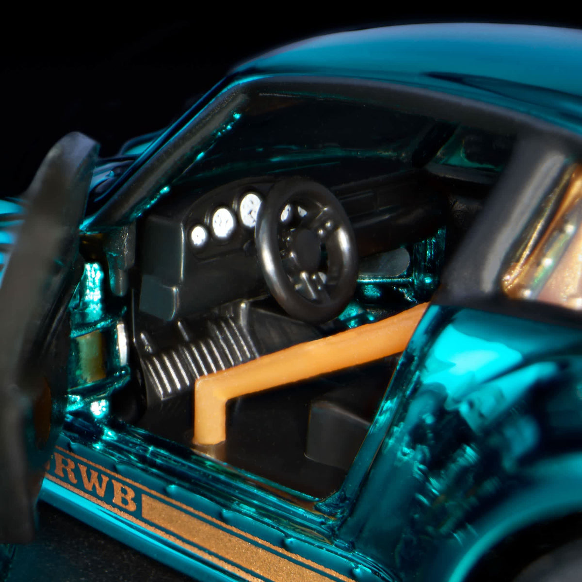 RLC Hot Wheels RWB Porsche 930 (Spectraflame Teal) - Kinder Logs