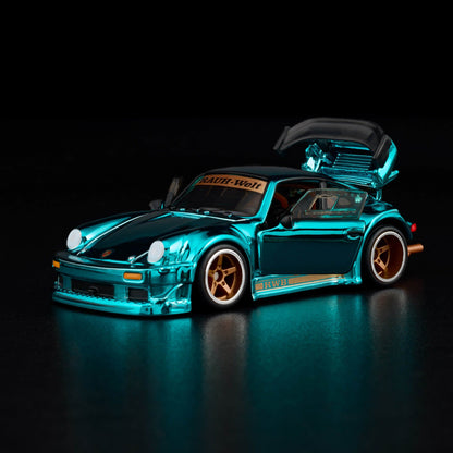 RLC Hot Wheels RWB Porsche 930 (Spectraflame Teal) - Kinder Logs