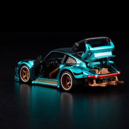 RLC Hot Wheels RWB Porsche 930 (Spectraflame Teal) - Kinder Logs