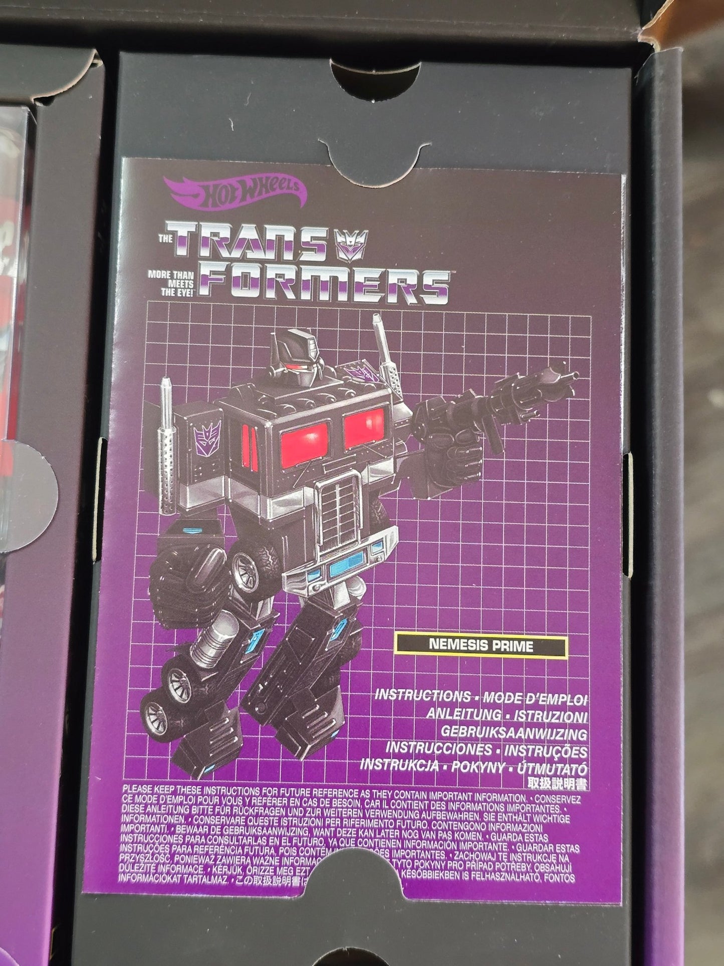RLC Hot Wheels Transformers Nemesis Prime - Kinder Logs