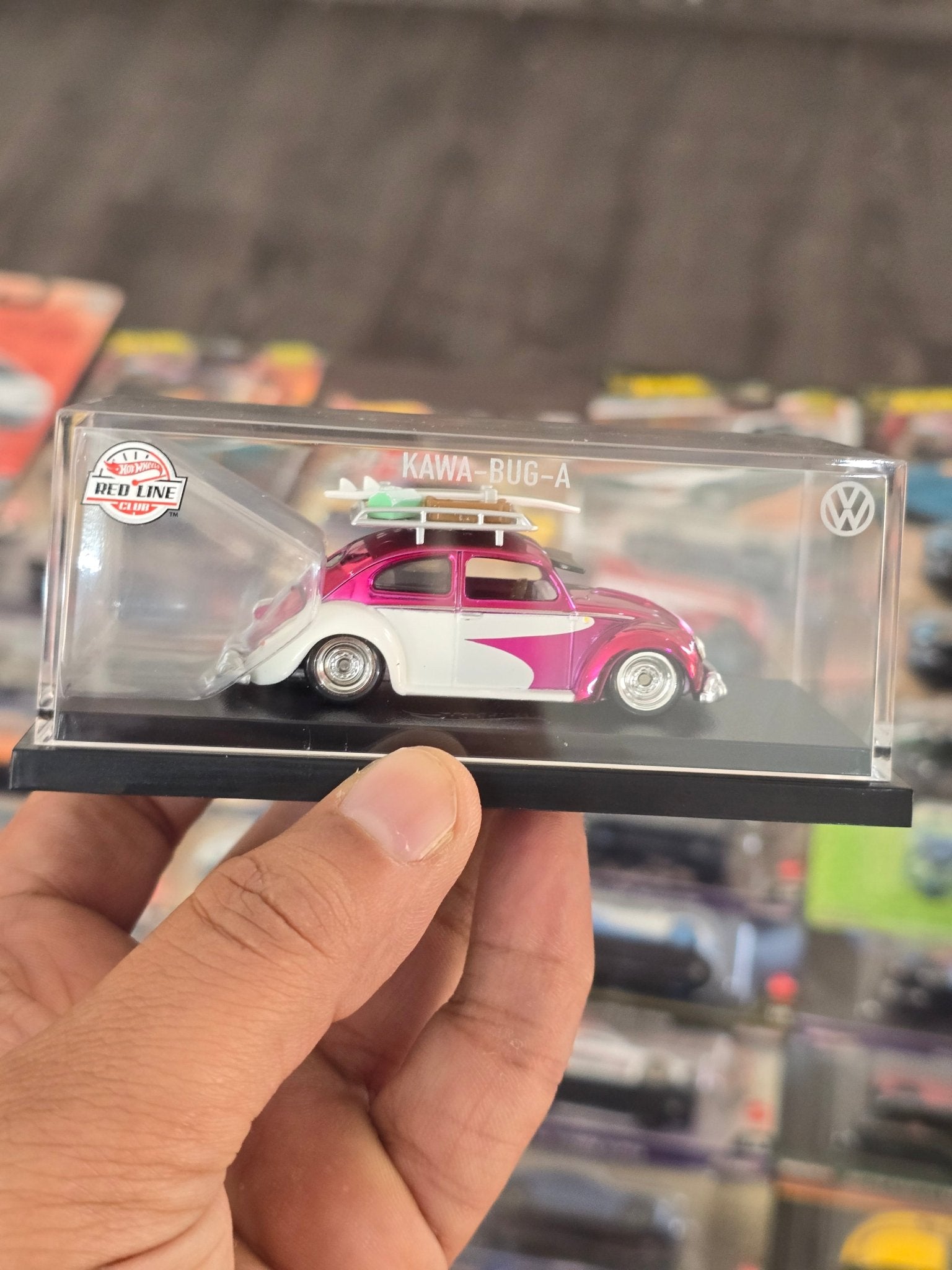 RLC Hot Wheels Volkswagen Kawa - Bug - A (Pink - White) - Kinder Logs