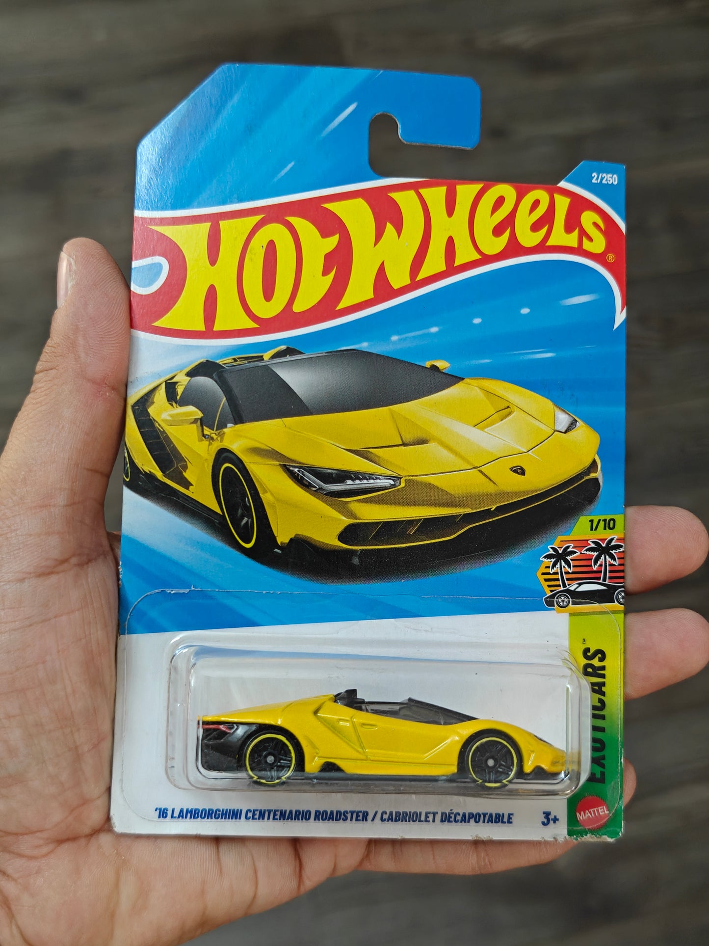 Hot Wheels Lamborghini Centenario Roadster - Yellow (Imported)