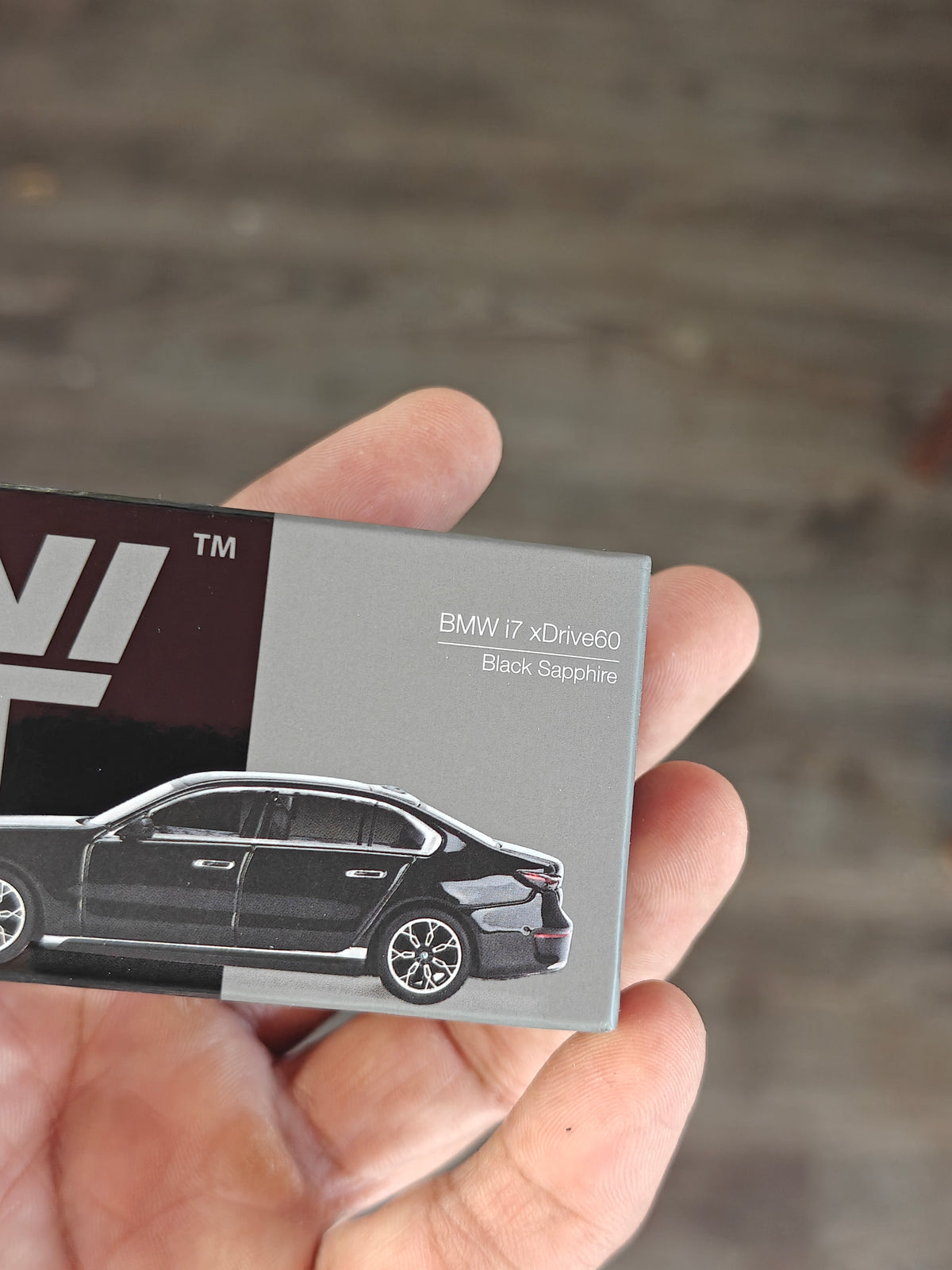Mini GT BMW i7 xDrive60 - Black Sapphire (Open Box)