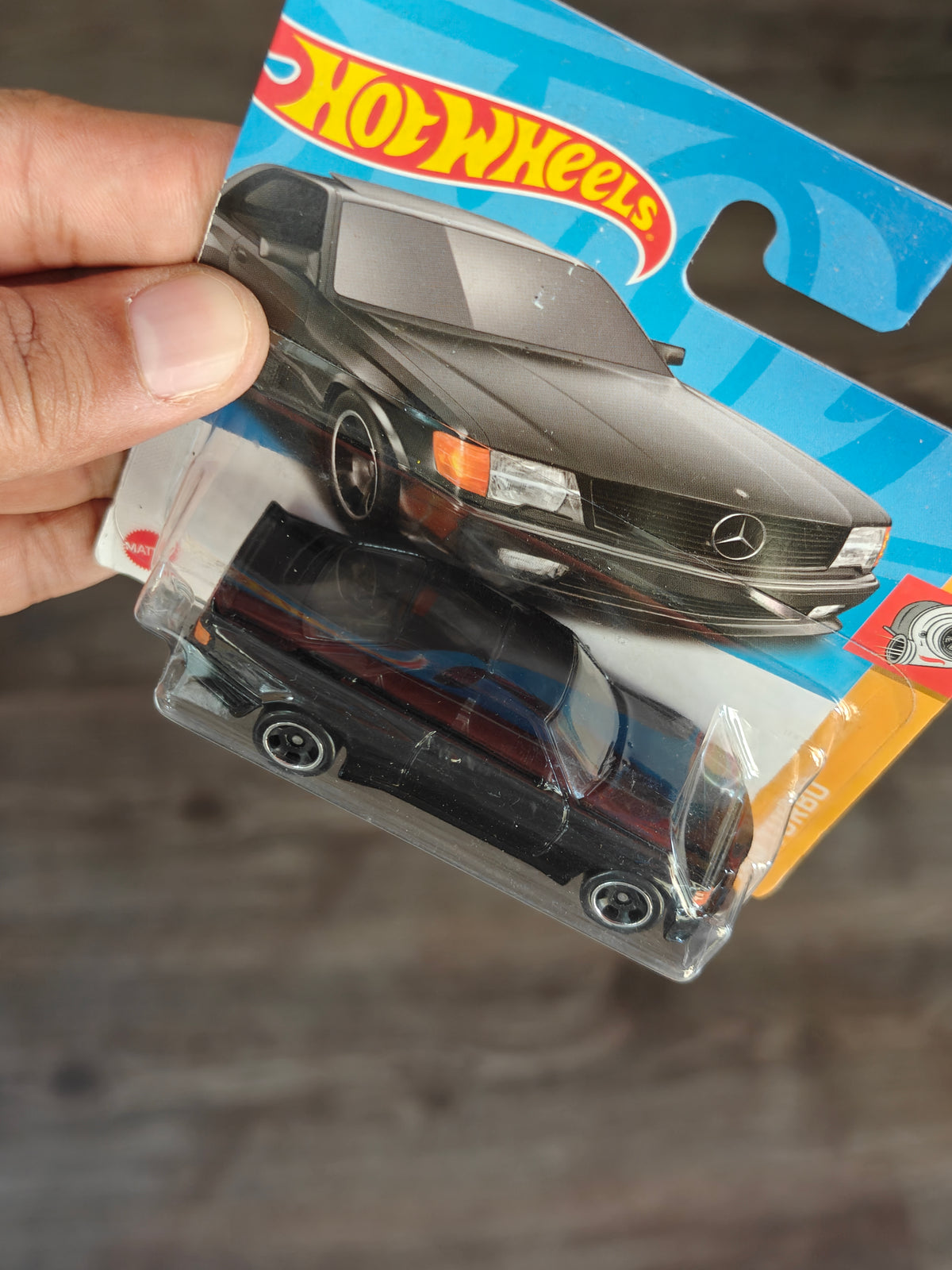 Hot Wheels 1989 Mercedes-Benz 560 SEC AMG - Black (Short Card)