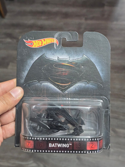 Hot Wheels Batman vs Superman Batwing (Rare Card)