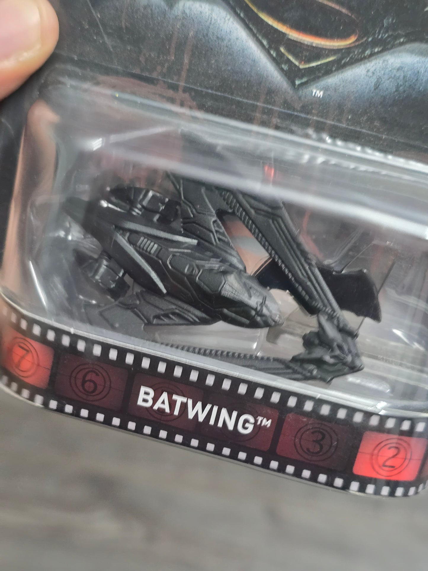 Hot Wheels Batman vs Superman Batwing (Rare Card)