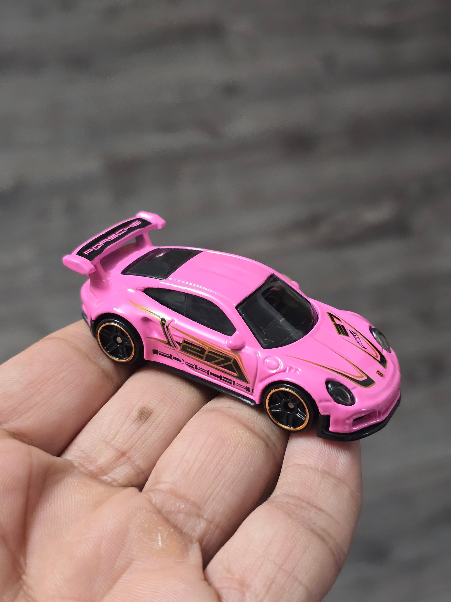 Hot Wheels Porsche 911 GT3 RS - Pink (Uncarded - New)