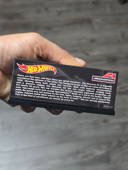 RLC Hot Wheels McLaren F1 (Spectraflame Orange)