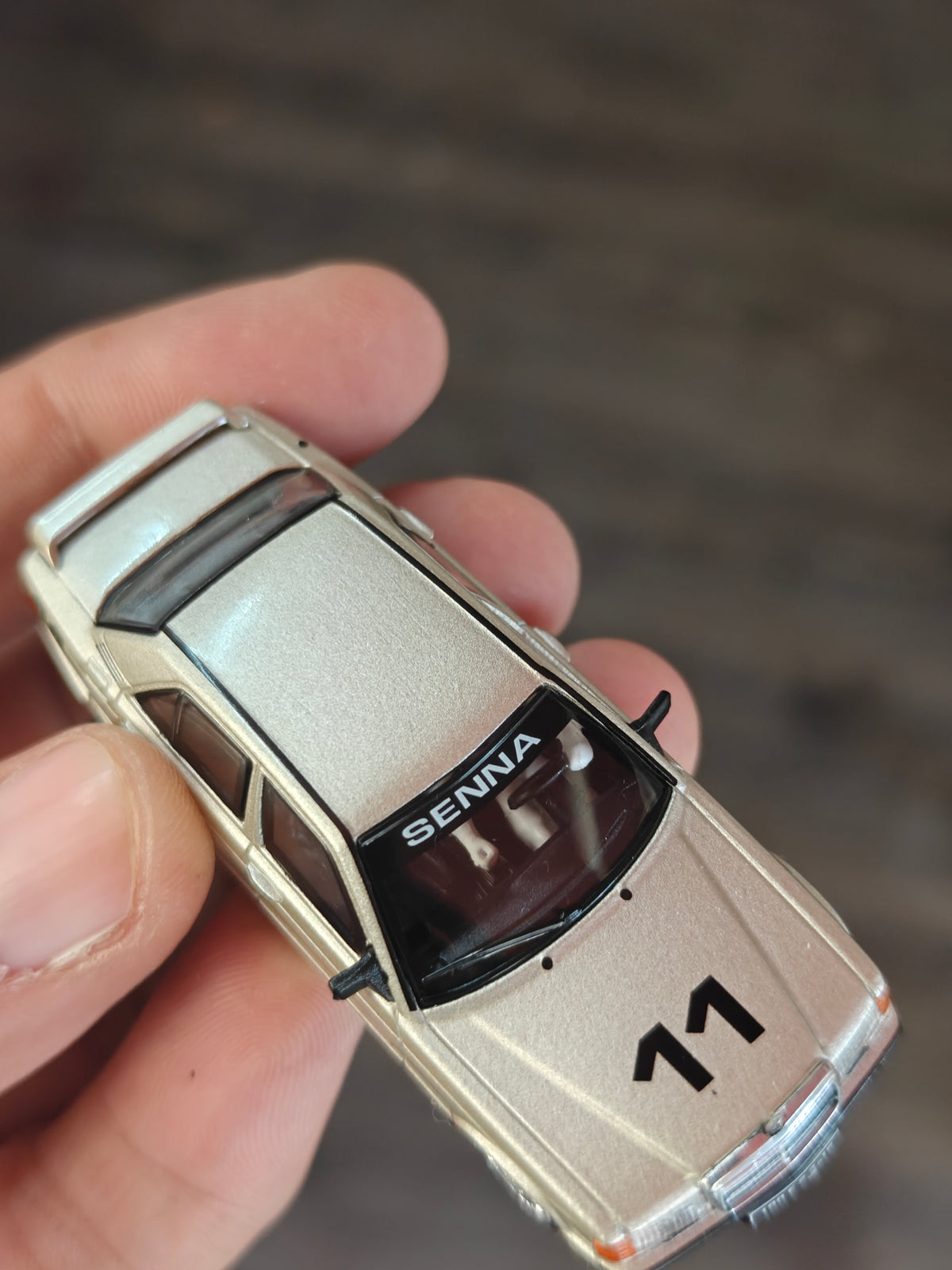 Mini GT Mercedes-Benz 190E 2.3-1.6 #11 - Ayrton Senna (Open Box)