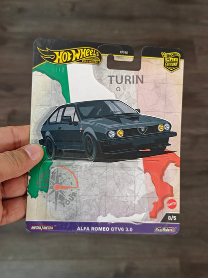 Premium Hot Wheels Alfa Romeo GTV6 3.0 CHASE 0/5 (Uncarded - With Card)