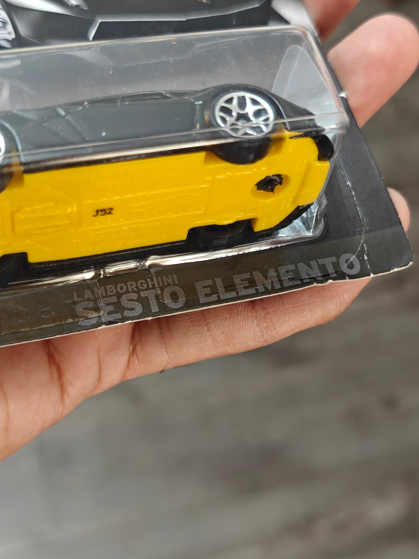 Hot Wheels Lamborghini Sesto Elemento - Black (Creased Card - Imported)