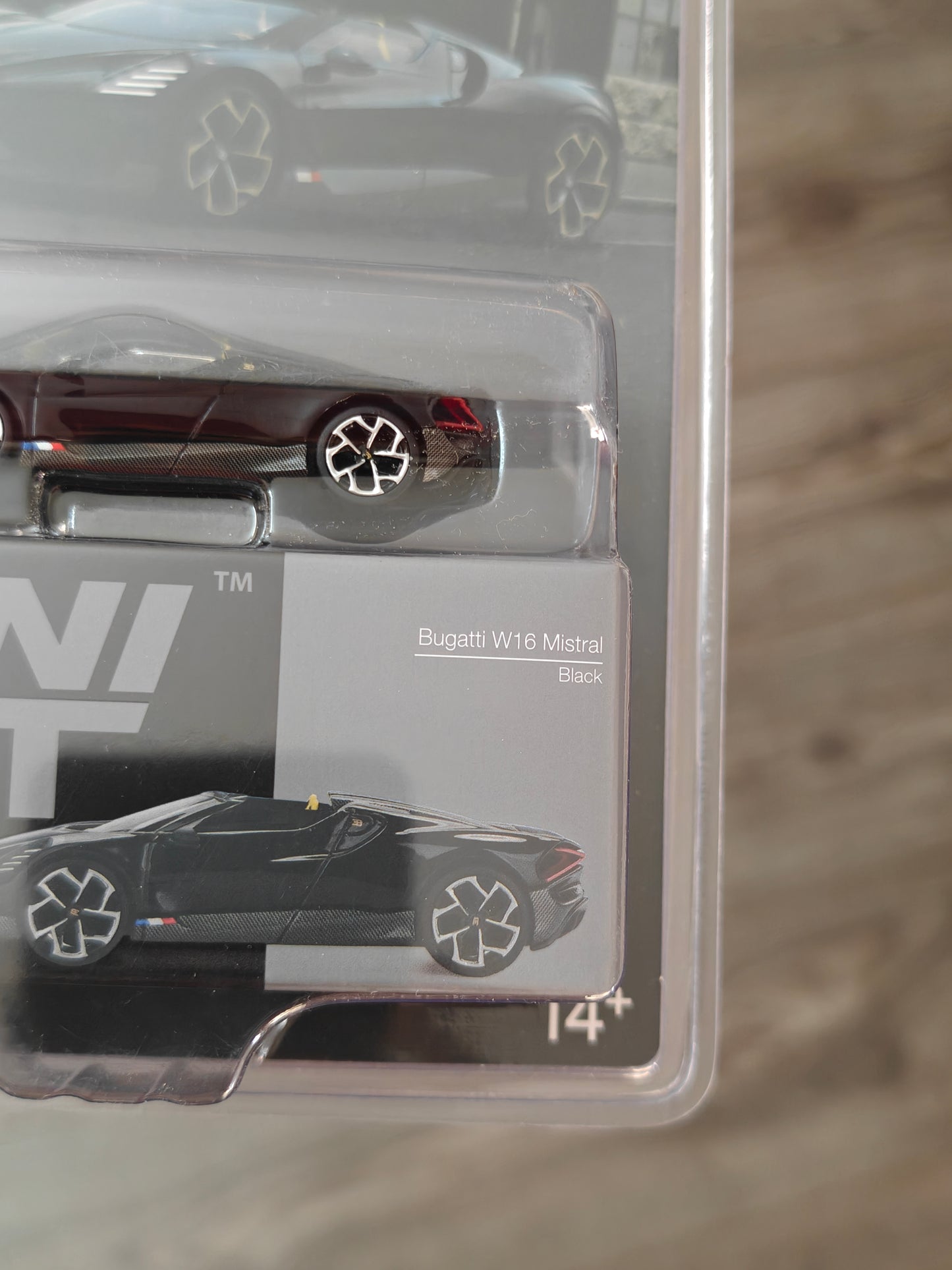 Mini GT Bugatti W16 Mistral (Black)