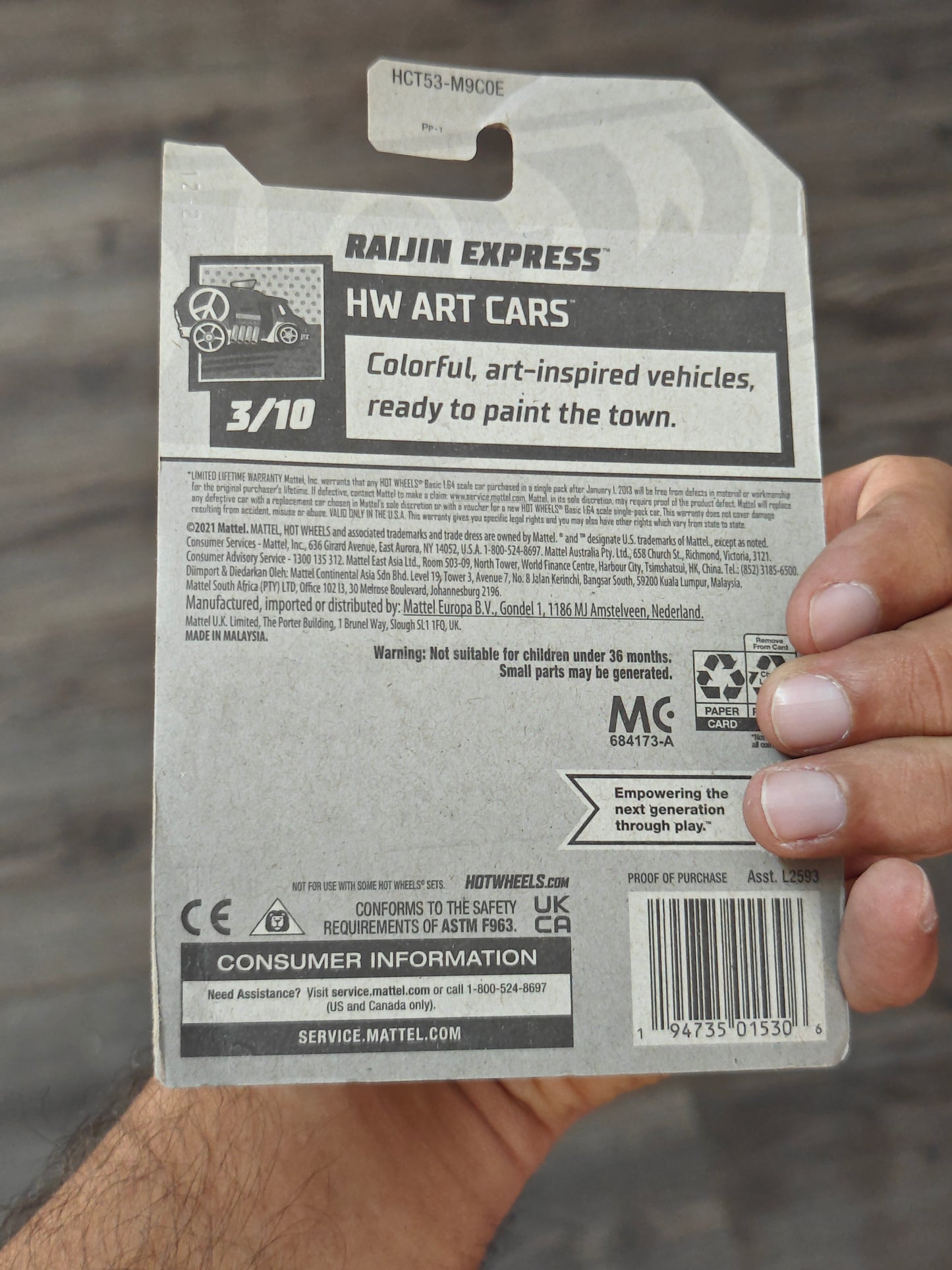 Hot Wheels Raijin Express - Ryu's Rides (Creased Card - Imported)