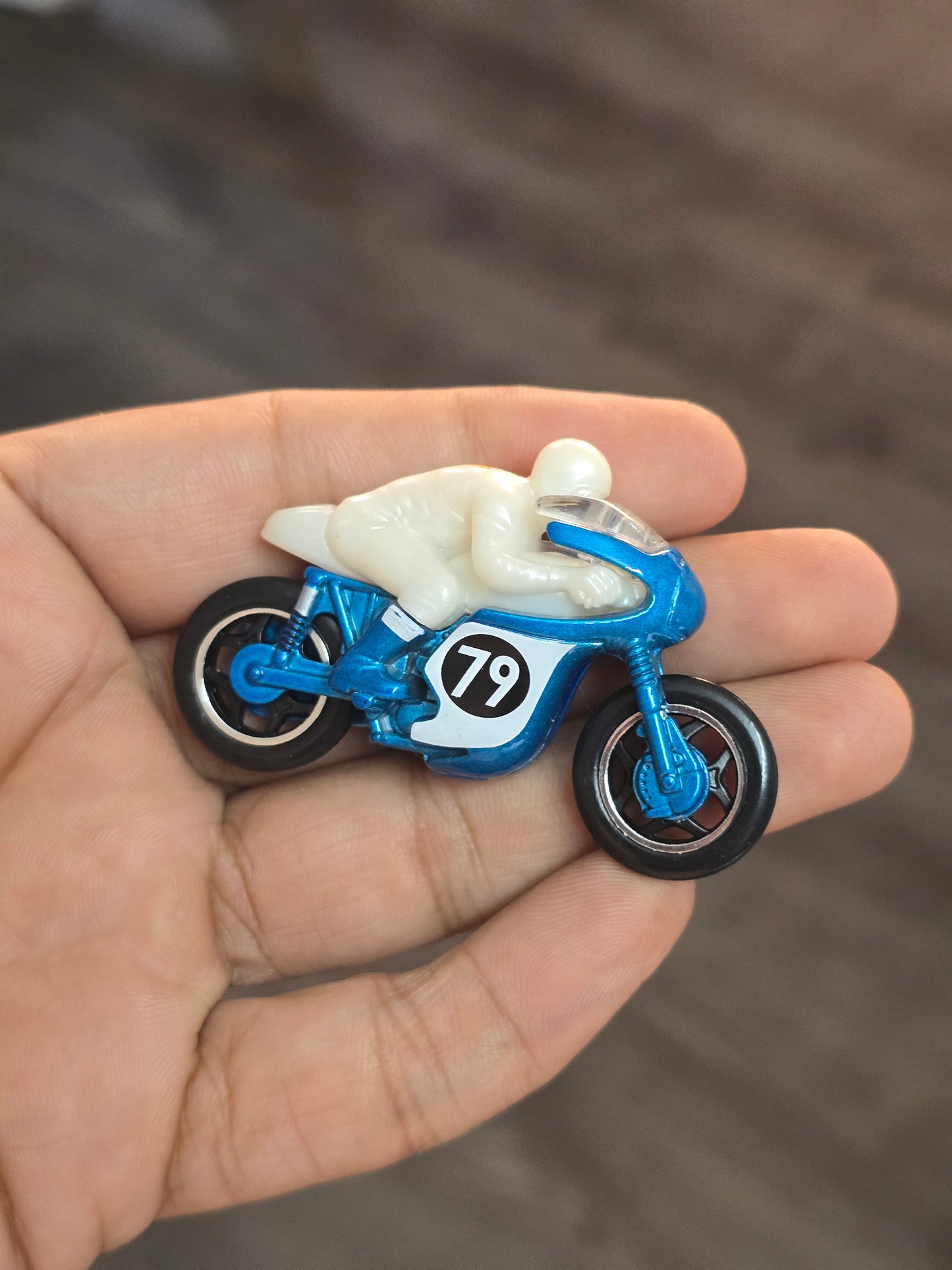 Hot Wheels 1966 Triumph Tiger 100 - Blue (Uncarded - New)