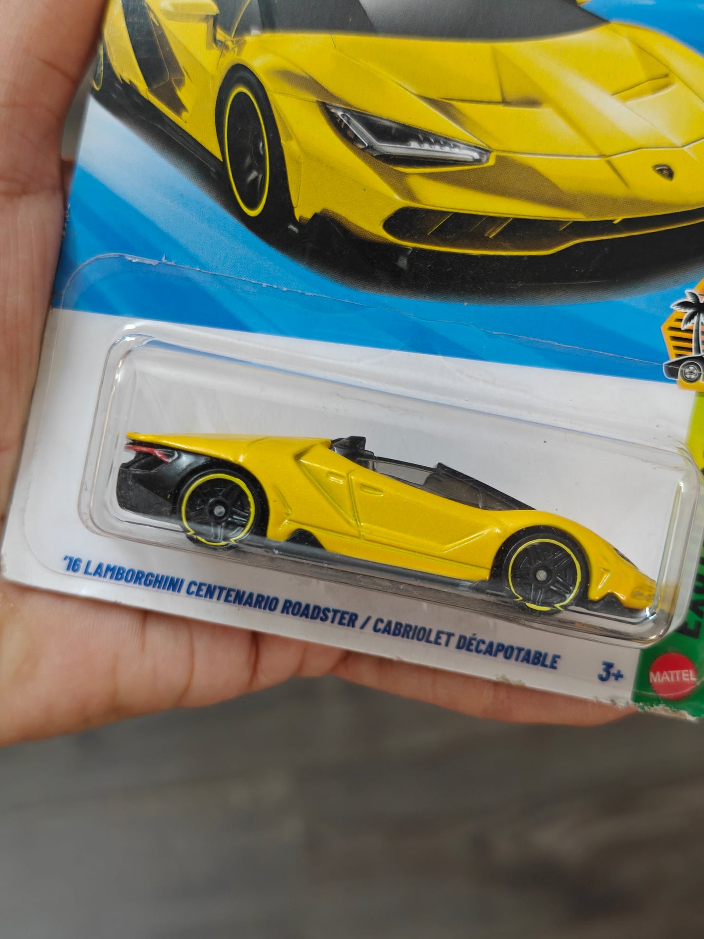 Hot Wheels Lamborghini Centenario Roadster - Yellow (Imported)