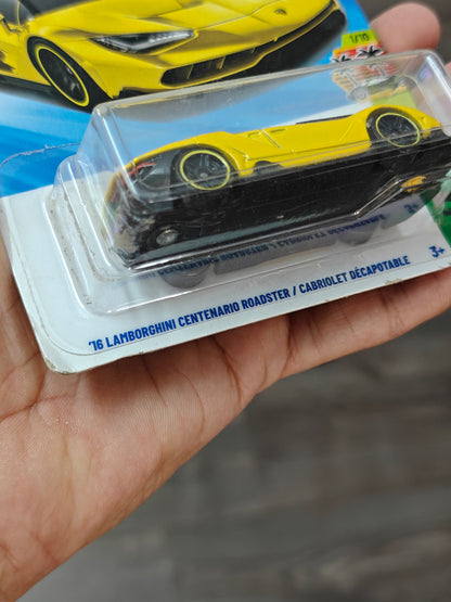 Hot Wheels Lamborghini Centenario Roadster - Yellow (Imported)