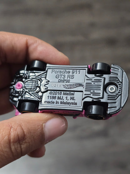 Hot Wheels Porsche 911 GT3 RS - Pink (Uncarded - New)