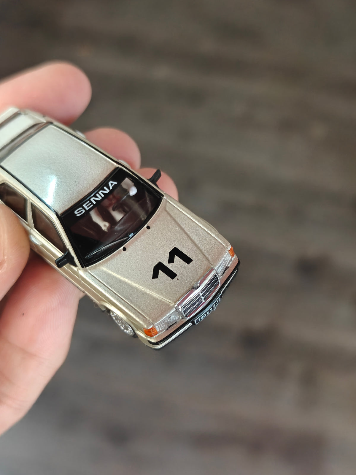 Mini GT Mercedes-Benz 190E 2.3-1.6 #11 - Ayrton Senna (Open Box)