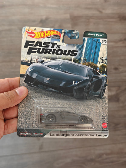 Premium Hot Wheels Lamborghini Aventador Coupe - Fast & Furious (Imported)