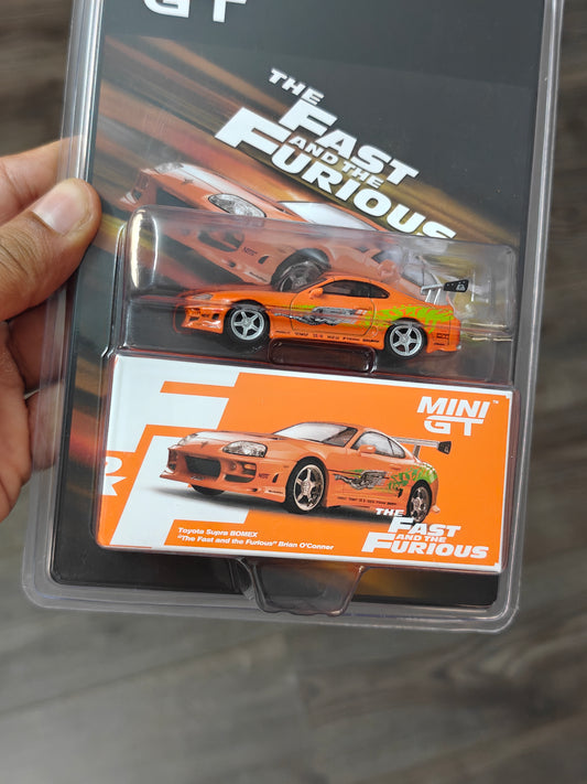 Mini GT Toyota Supra BOMEX - Brian O'Conner - Fast & Furious (Blister Pack)