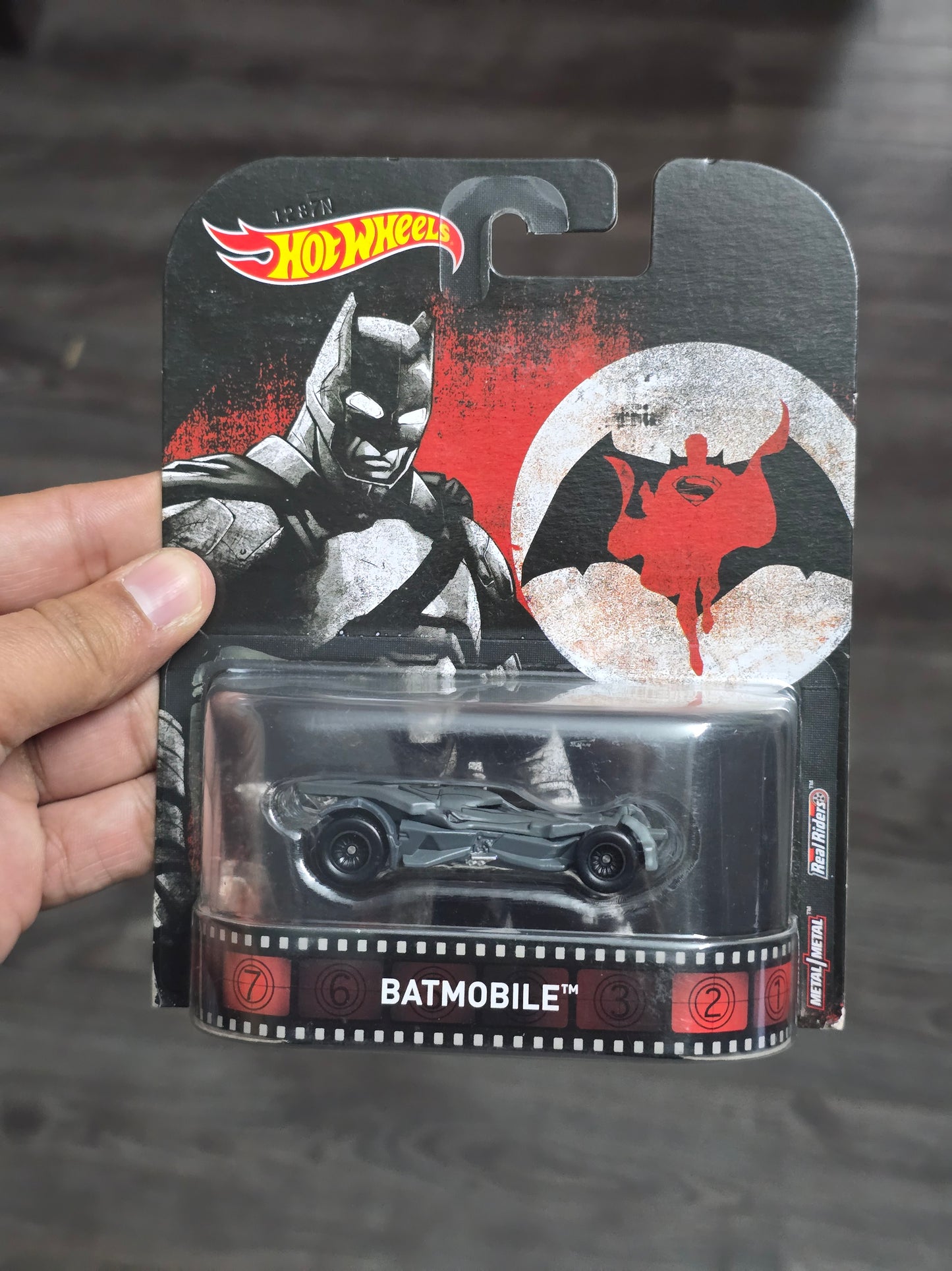 Real Riders Hot Wheels Batmobile (Rare Card)