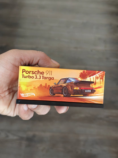 RLC Hot Wheels Porsche 911 Turbo 3.3 Targa - Brown (Damaged Box)