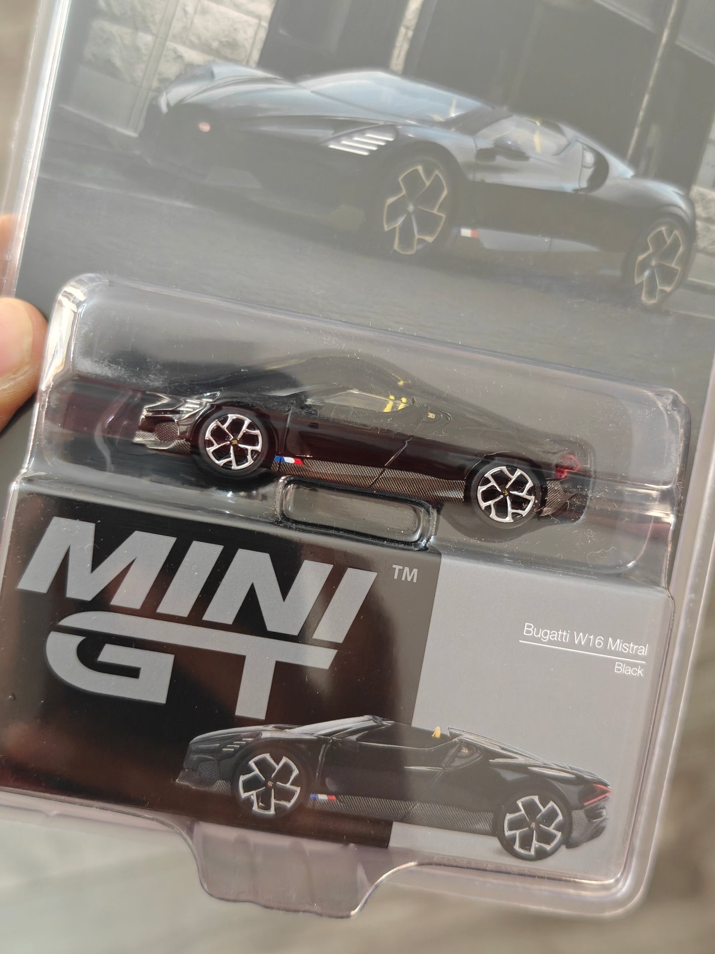 Mini GT Bugatti W16 Mistral (Black)