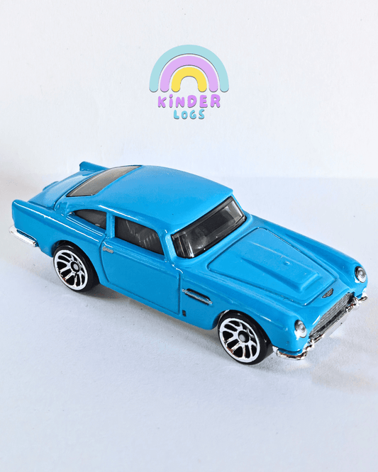 Silver Series Hot Wheels 1963 Aston Martin DB5 - Blue (Uncarded - New) - Kinder Logs