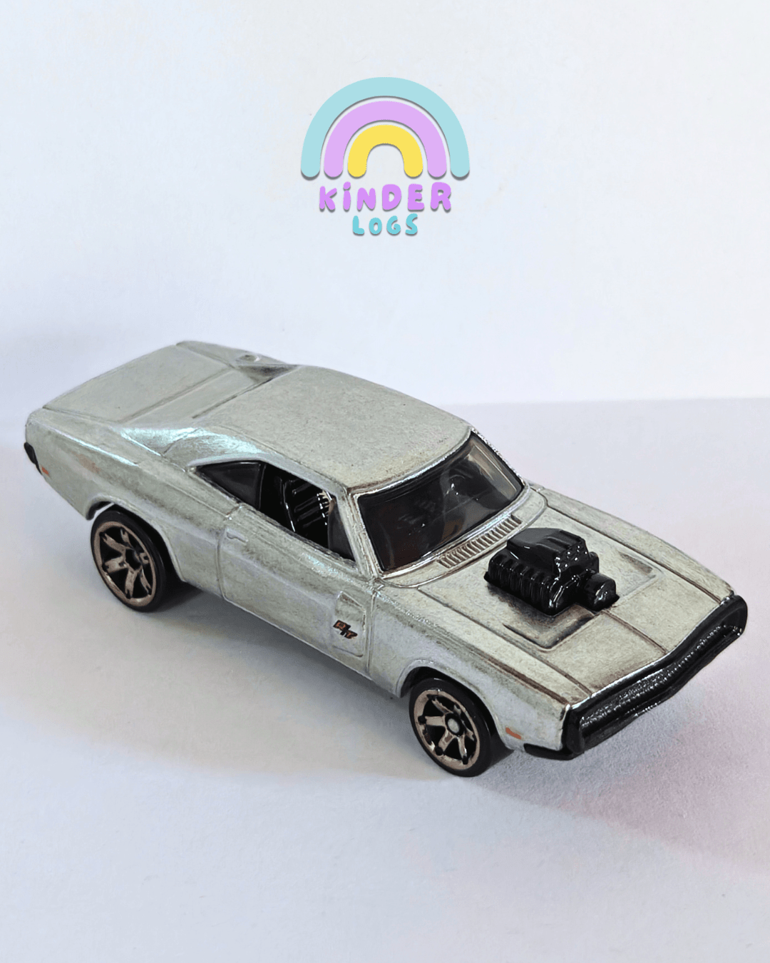 Silver Series Hot Wheels 1970 Dodge Charger R/T (Uncarded - New) - Kinder Logs