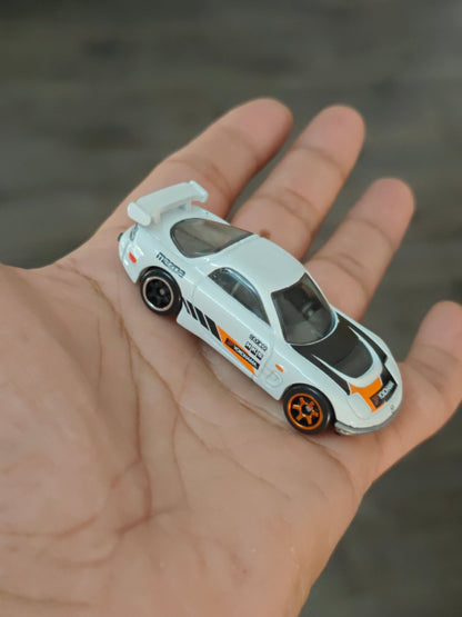 Silver Series Hot Wheels 1995 Mazda RX - 7 Drift - White (Uncarded - New) - Kinder Logs