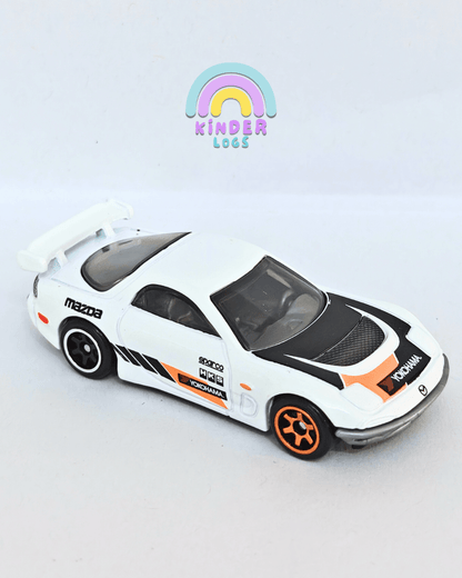 Silver Series Hot Wheels 1995 Mazda RX - 7 Drift - White (Uncarded - New) - Kinder Logs