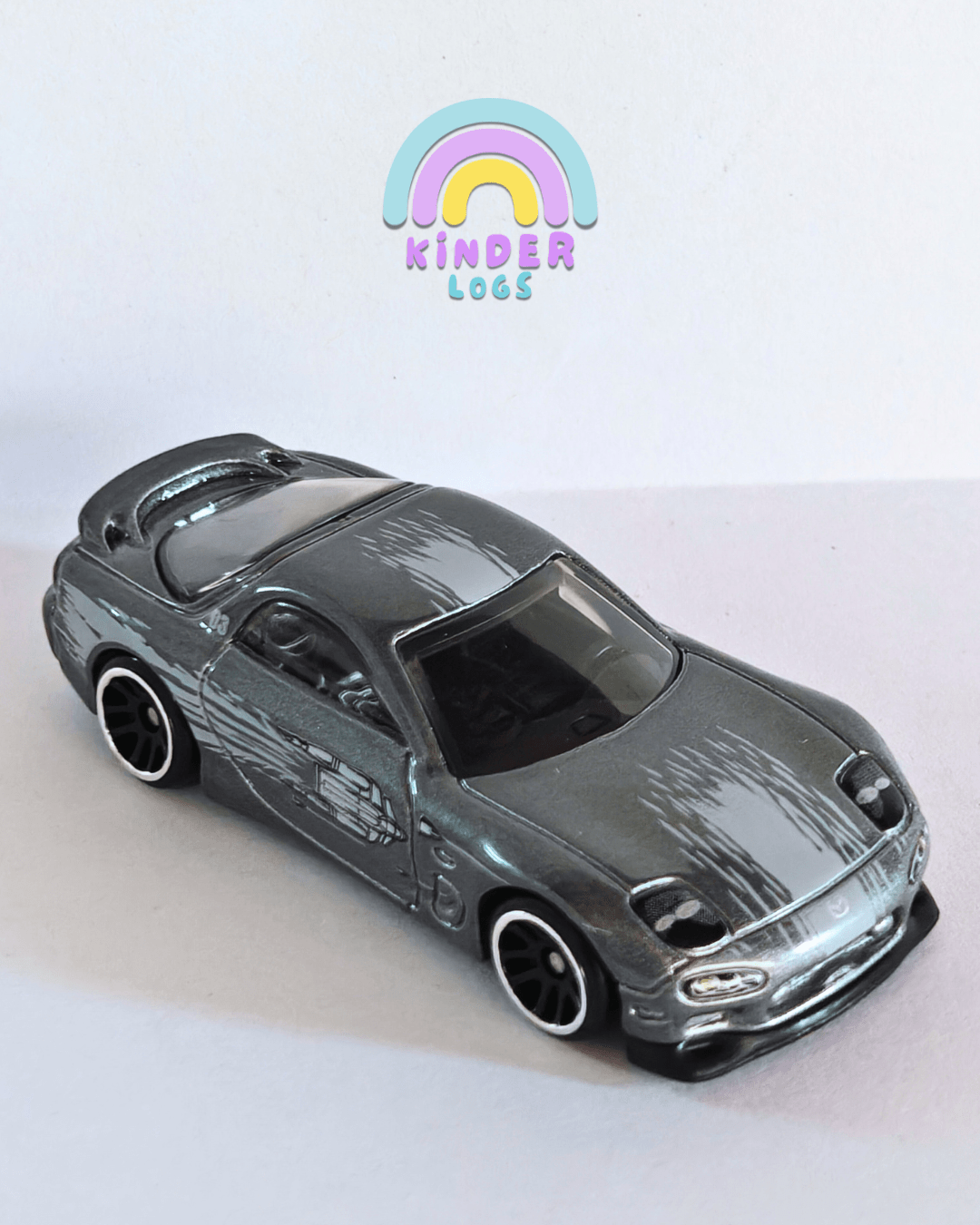 Silver Series Hot Wheels 1995 Mazda RX-7 (Uncarded - New) - Kinder Logs