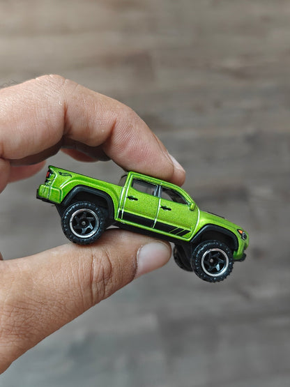 Silver Series Hot Wheels 2020 Toyota Tacoma - Green (Uncarded - New) - Kinder Logs