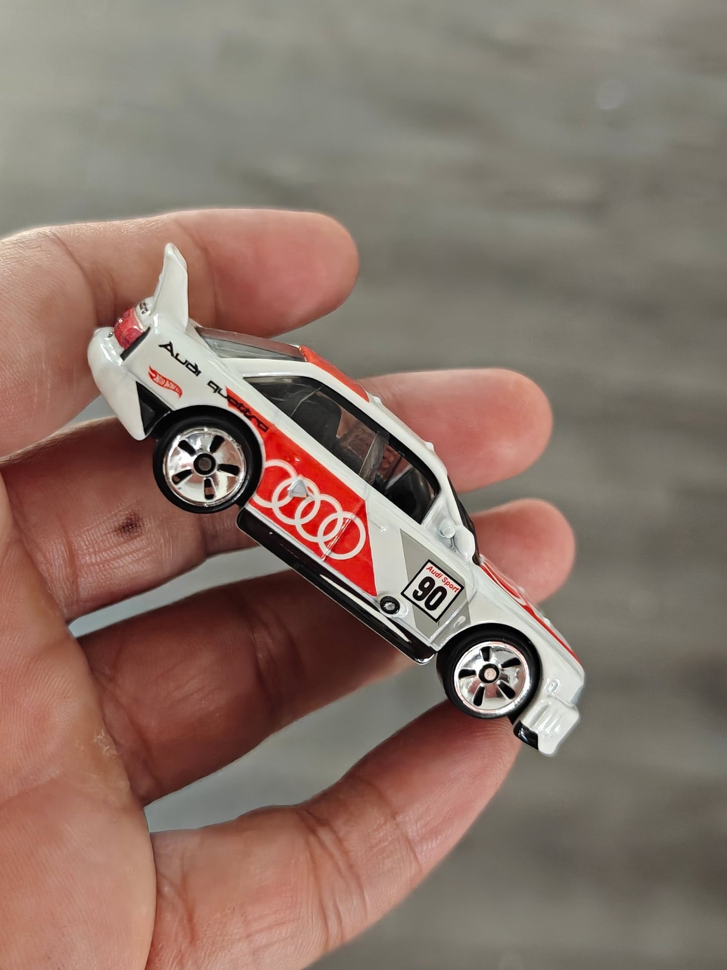 Silver Series Hot Wheels Audi 90 Quattro (Uncarded - New) - Kinder Logs