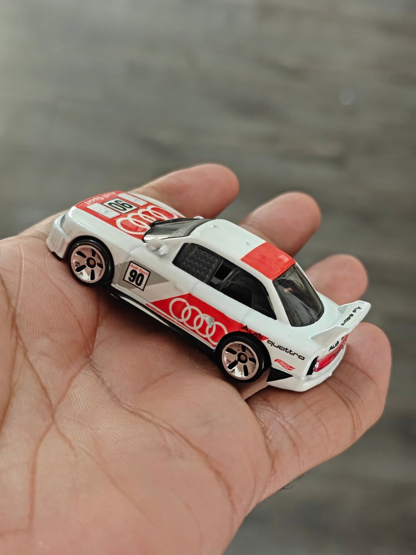 Silver Series Hot Wheels Audi 90 Quattro (Uncarded - New) - Kinder Logs