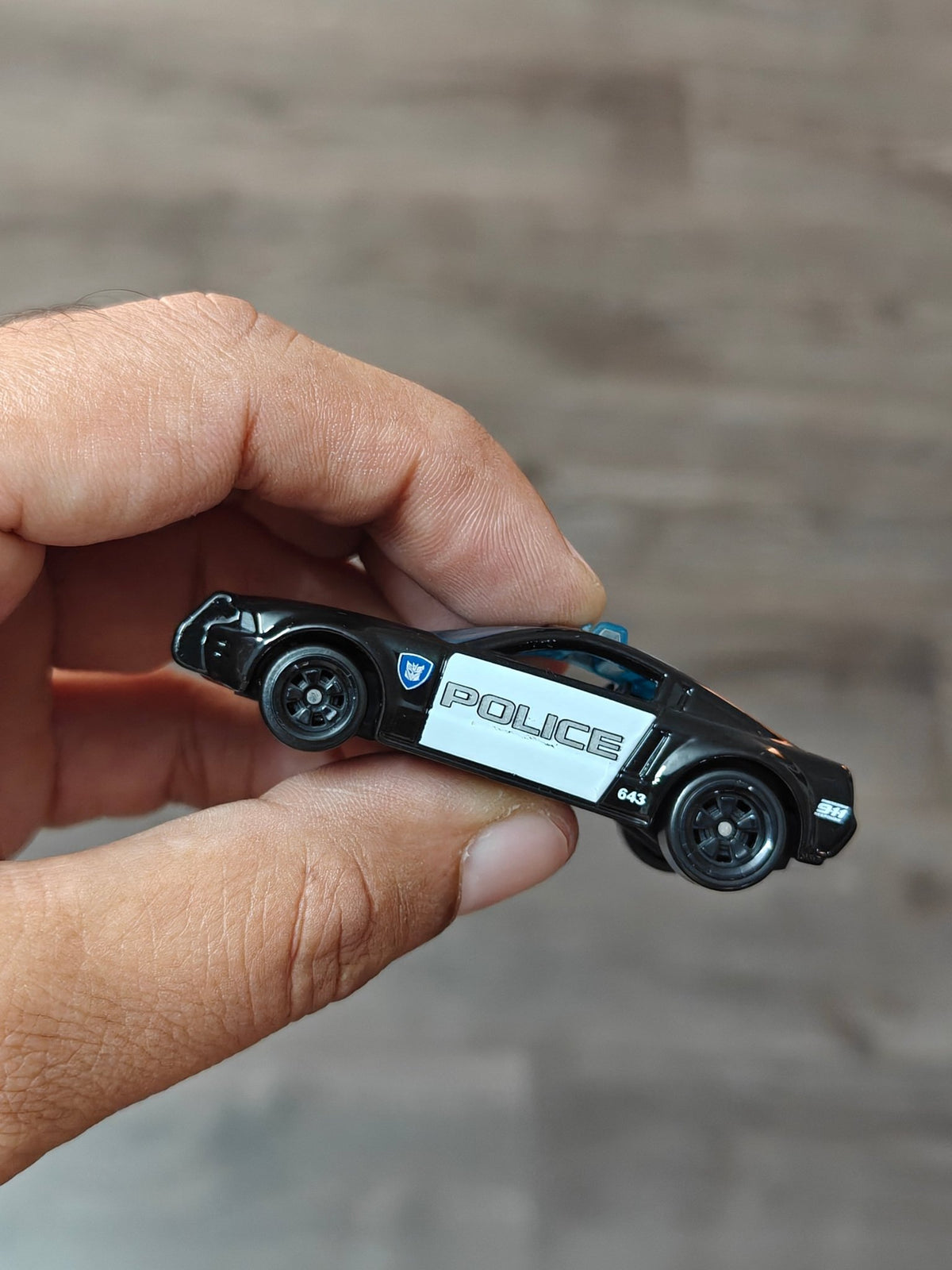Silver Series Hot Wheels Ford Mustang GT Police - Black (Uncarded - New) - Kinder Logs