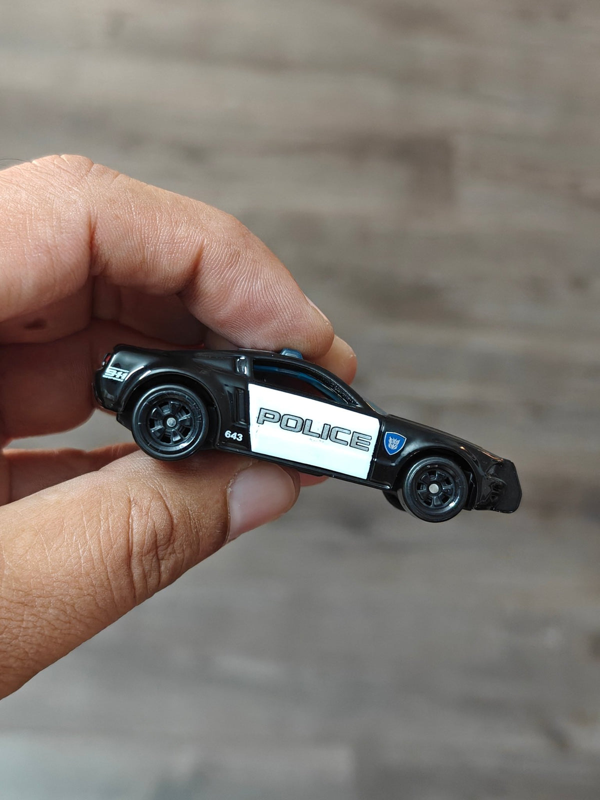 Silver Series Hot Wheels Ford Mustang GT Police - Black (Uncarded - New) - Kinder Logs