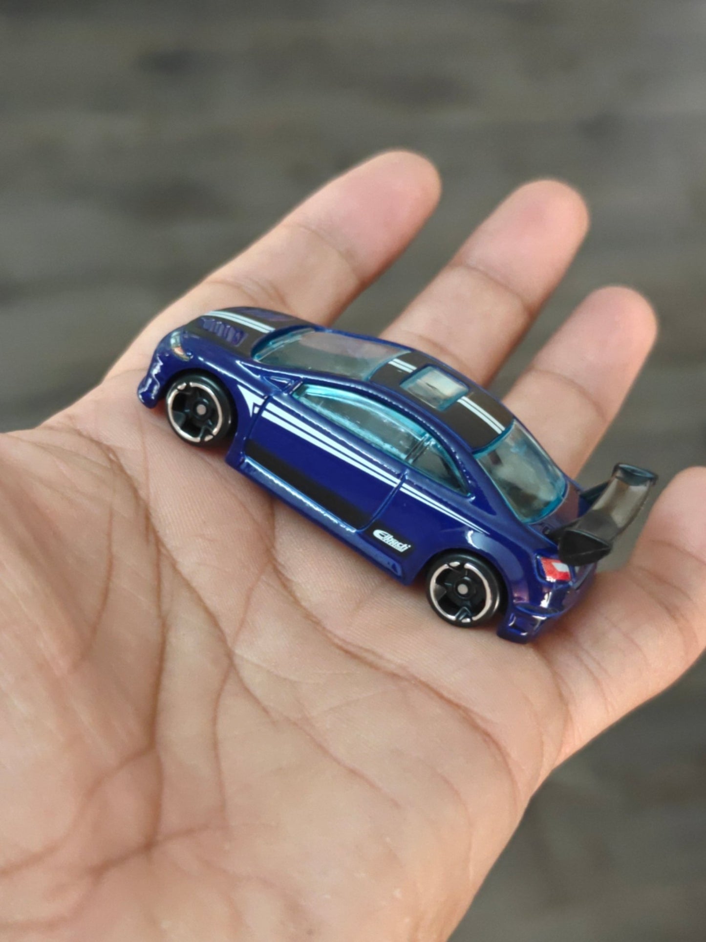 Silver Series Hot Wheels Honda Civic Si - Blue (Uncarded - New) - Kinder Logs
