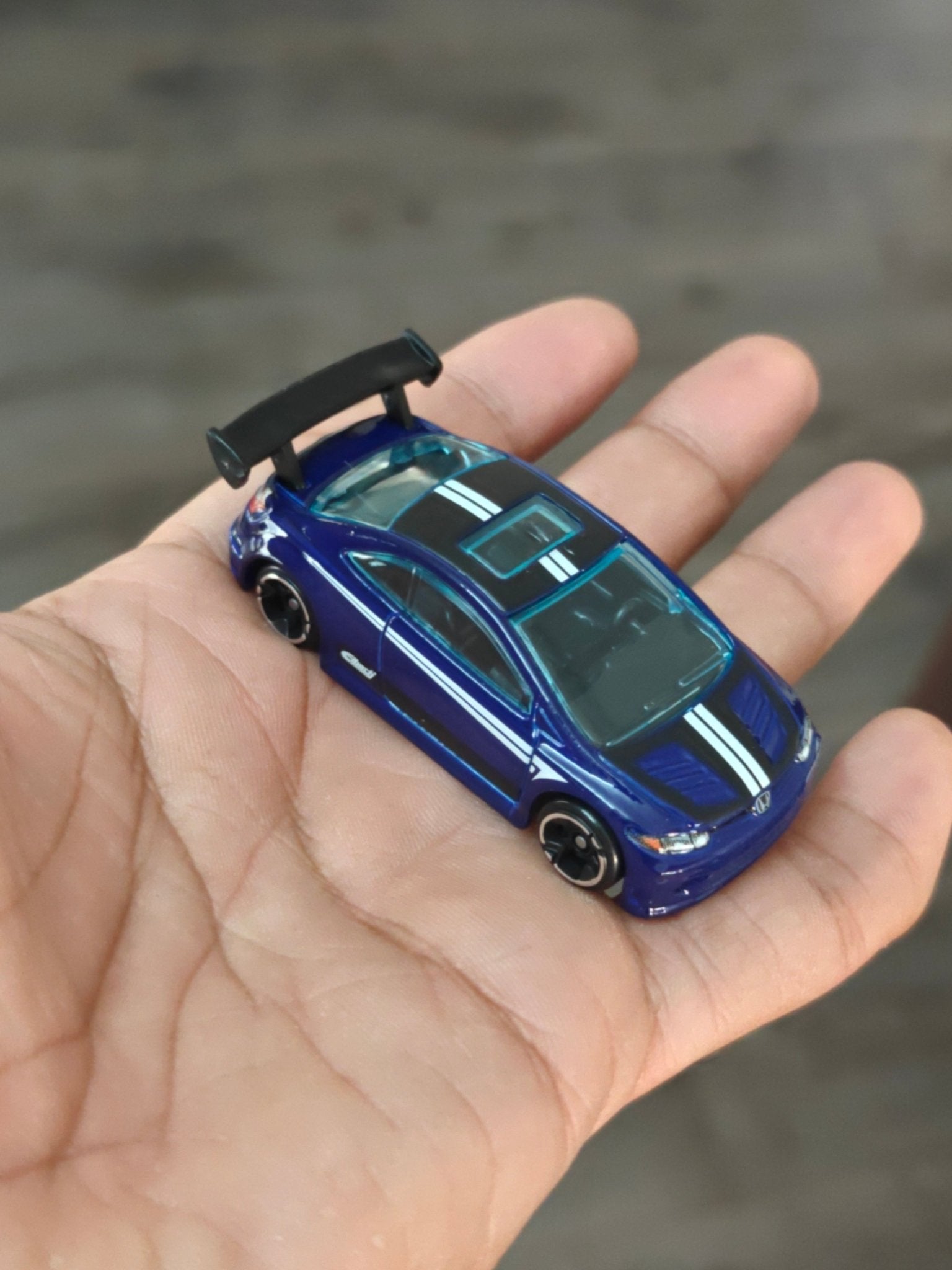 Silver Series Hot Wheels Honda Civic Si - Blue (Uncarded - New) - Kinder Logs