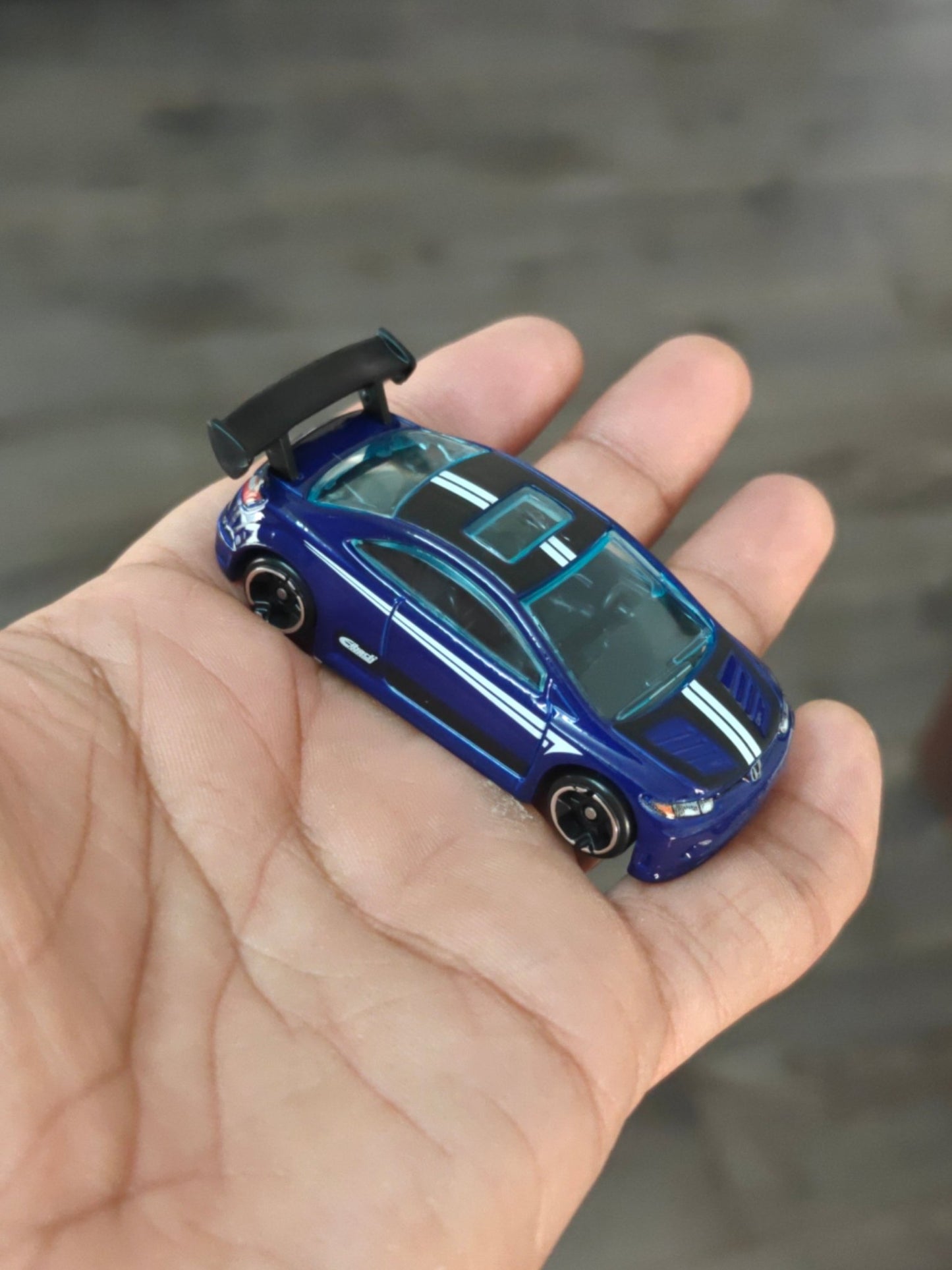 Silver Series Hot Wheels Honda Civic Si - Blue (Uncarded - New) - Kinder Logs